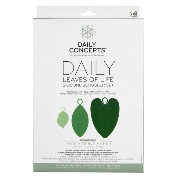 Daily Concept Leaves of Life Silicone Scubber Set - Picture 1 of 5